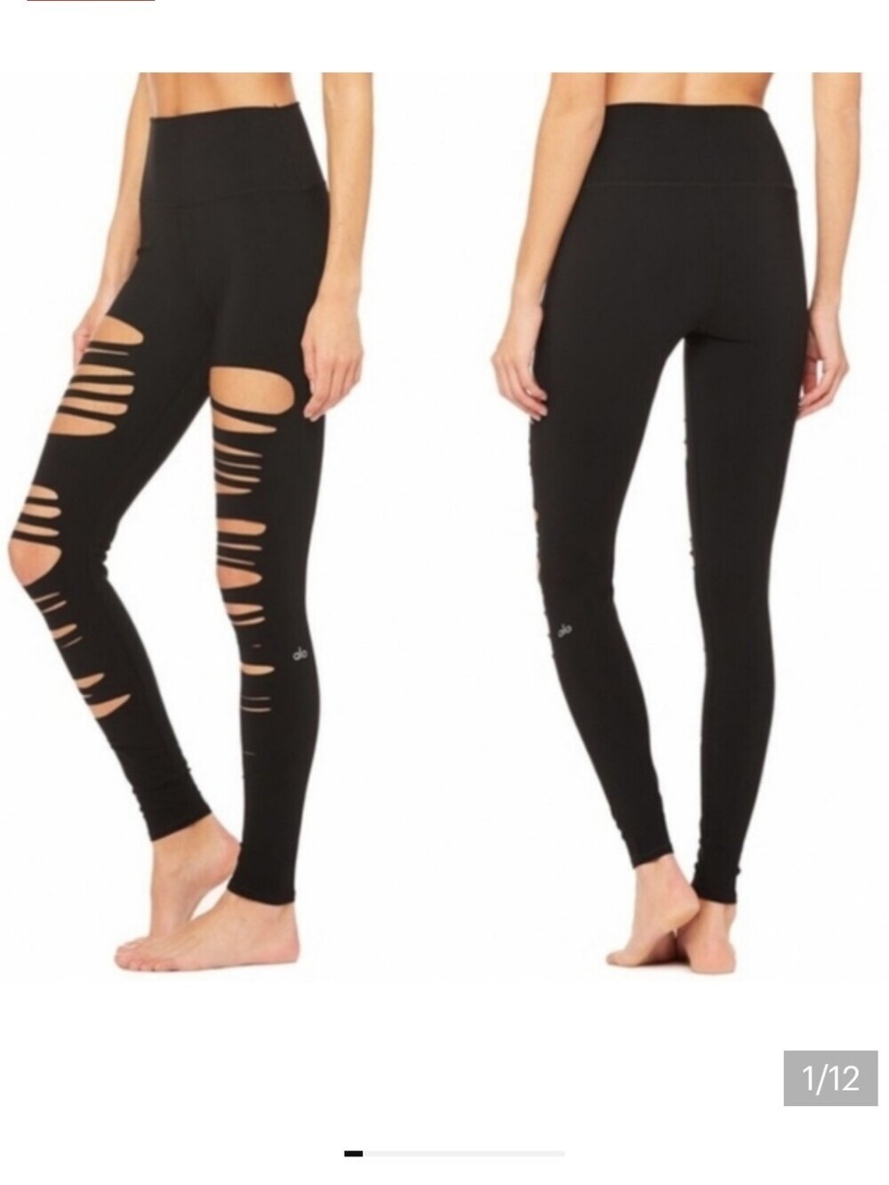 ALO Yoga Leggings Women's Small Extreme Warrior Ripped